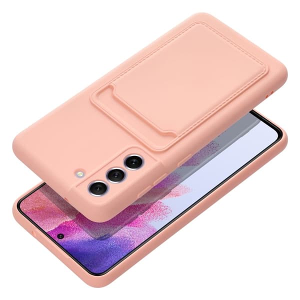 Galaxy S21 FE Skal Forcell Korthållare Mjukplast - Rosa
