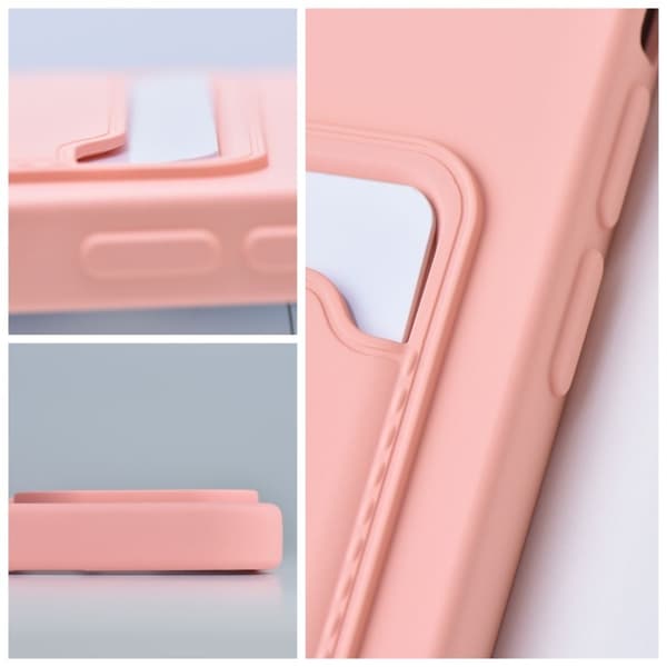 Galaxy S21 FE Skal Forcell Korthållare Mjukplast - Rosa