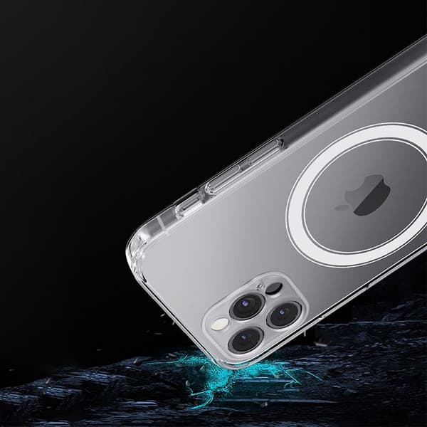 iPhone 12 Pro Max Skal Clear Magsafe Hårdplast Transparant