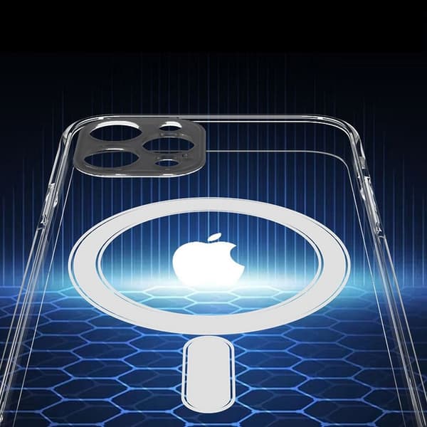 iPhone 12 Pro Max Skal Clear Magsafe Hårdplast Transparant