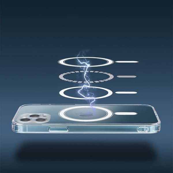 iPhone 12 Pro Max Skal Clear Magsafe Hårdplast Transparant