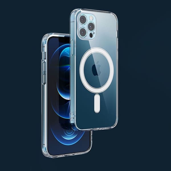 iPhone 12 Pro Max Skal Clear Magsafe Hårdplast Transparant