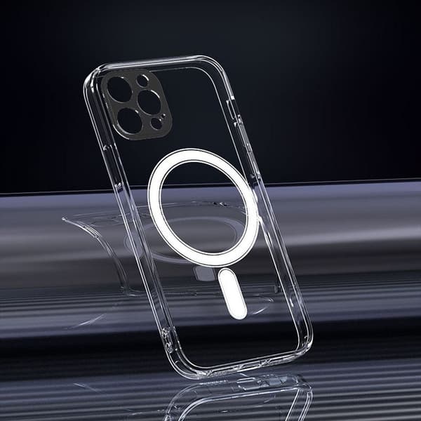 iPhone 12 Pro Max Skal Clear Magsafe Hårdplast Transparant