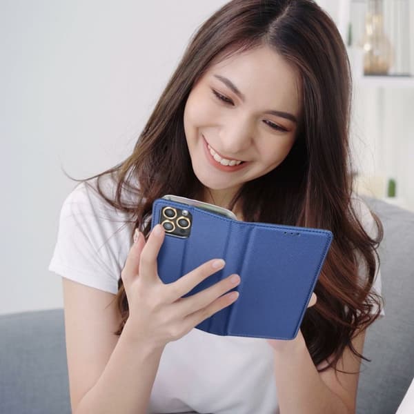 Redmi 10C Plånboksfodral Smart Konstläder - Blå