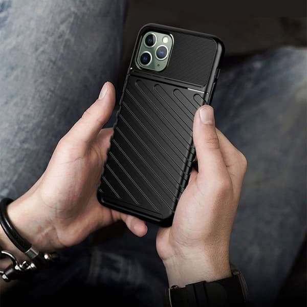 Forcell iPhone 14 Pro Skal Thunder Mjukplast Svart