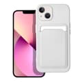 Miniatyrbild 1 av 3: Forcell iPhone 14 Plus Skal Korthållare Mjukplast Vit