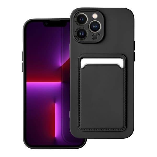 Forcell iPhone 14 Pro Max Skal Korthållare Svart