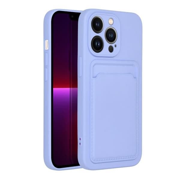 Forcell iPhone 14 Pro Skal Korthållare Violett