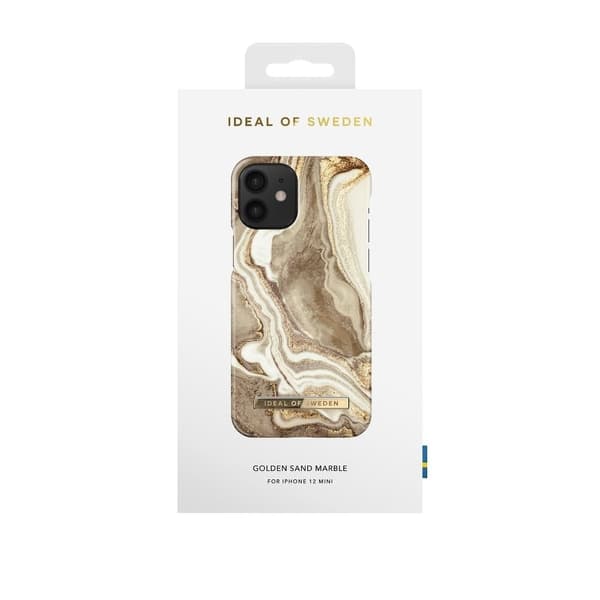 iDeal of Sweden iPhone 12 Mini Skal Marble - Golden Sand