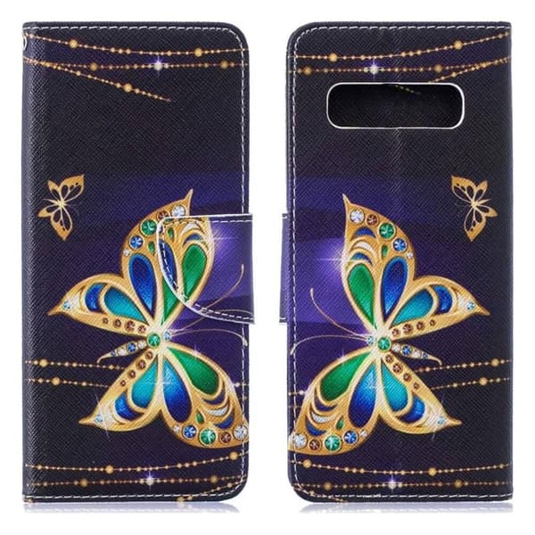 Plånboksfodral Samsung Galaxy S10 Plus - Guldfjäril