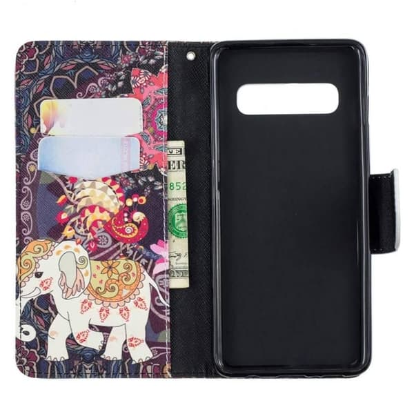 Plånboksfodral Samsung Galaxy S10 Plus - Indiskt / Elefant