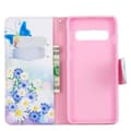 Pikkukuva 4 / 5: Plånboksfodral Samsung Galaxy S10 - Fjärilar och Blommor