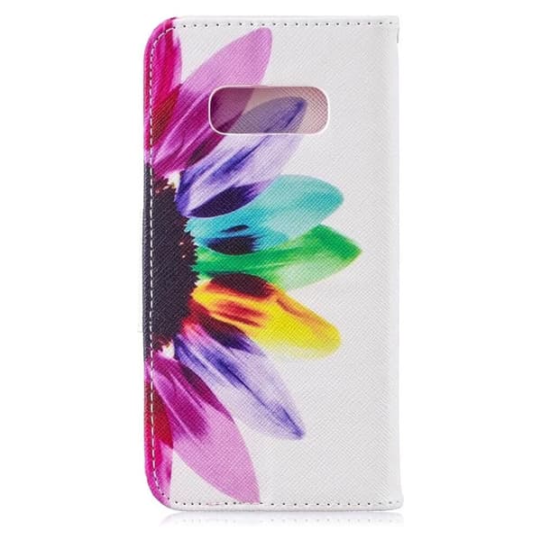 Plånboksfodral Samsung Galaxy S10e - Färgglad Blomma