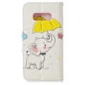 Pikkukuva 2 / 5: Plånboksfodral Samsung Galaxy S10e - Elefant med Paraply