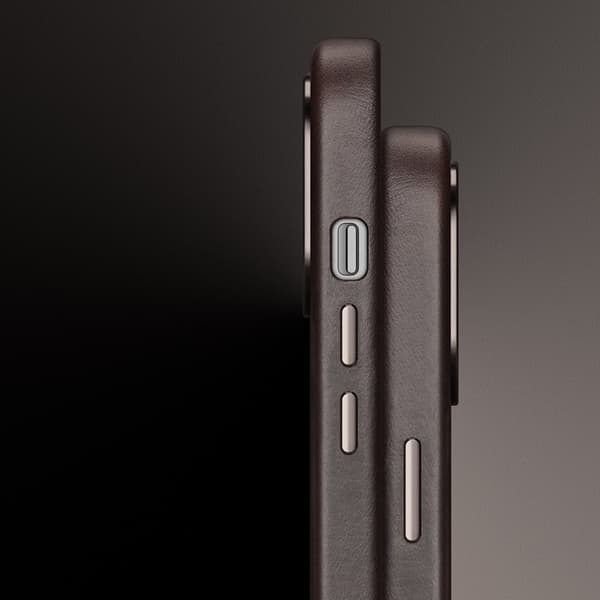Dux Ducis iPhone 14 Pro Skal MagSafe Naples Läder - Mörkbrun