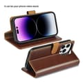 Miniatyrbild 5 av 11: Puloka iPhone 14 Pro Max Plånboksfodral Magsafe 2in1 Detachable - Brun