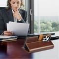 Miniatyrbild 9 av 11: Puloka iPhone 14 Pro Max Plånboksfodral Magsafe 2in1 Detachable - Brun