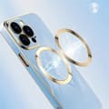 Miniatyrbild 2 av 8: iPhone 14 Pro Max Magsafe Skal Gold Edge - Blå