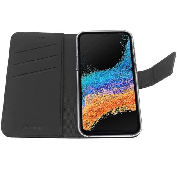 CELLY Galaxy Xcover6 Pro Plånboksfodral - Svart