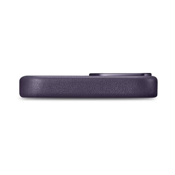 iCarer iPhone 14 Skal MagSafe Äkta Läder - Mörklila
