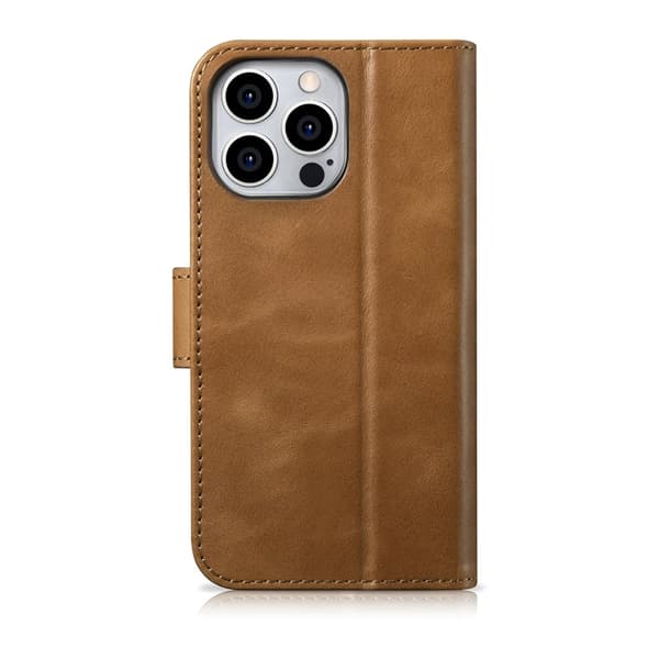 iCarer iPhone 14 Plus Plånboksfodral 2in1 Anti-RFID - Brun