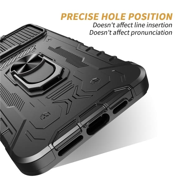 iPhone 14 Pro Max Skal Ringhållare Kickstand - Svart