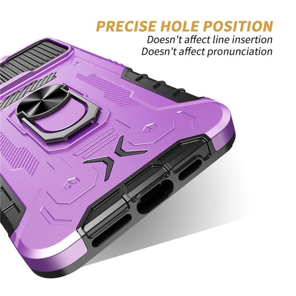 iPhone 14 Pro Max Skal Ringhållare Kickstand - Lila