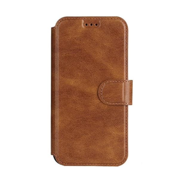 BOOM iPhone 14 Pro Max Plånboksfodral Calfskin - Brun