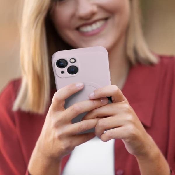 iPhone 12 Pro Magsafe Skal Silikon - Rosa