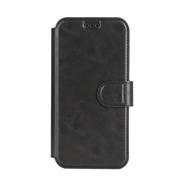 BOOM iPhone 14 Plus Plånboksfodral Calfskin - Svart