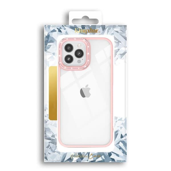 Kingxbar iPhone 13 Pro Max Skal Sparkles med Crystals - Rosa