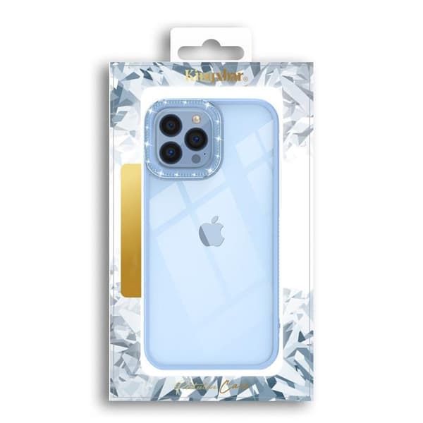 Kingxbar iPhone 13 Pro Skal Sparkles med Crystals - Blå