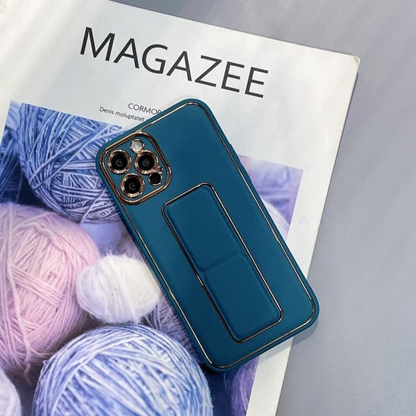 Galaxy A12 (2020/2021) Skal Kickstand - Blå