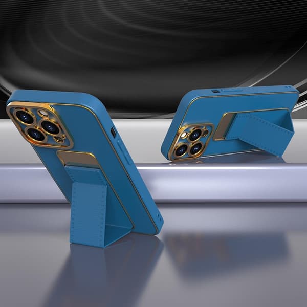 Galaxy A12 (2020/2021) Skal Kickstand - Blå