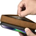 Miniatyrbild 5 av 9: iCarer iPhone 14 Plånboksfodral 2in1 Äkta Läder Anti-RFID - Brun