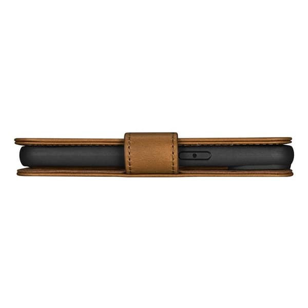 iCarer iPhone 14 Plånboksfodral 2in1 Äkta Läder Anti-RFID - Brun