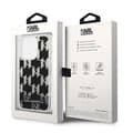 Miniatyrbild 6 av 6: Karl Lagerfeld iPhone 14 Pro Max Skal Liquid Glitter Monogram - Svart