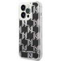 Miniatyrbild 2 av 6: Karl Lagerfeld iPhone 14 Pro Max Skal Liquid Glitter Monogram - Svart