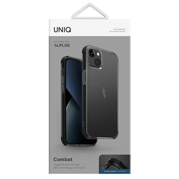 Uniq iPhone 14 Plus Skal Combat - Carbon Svart