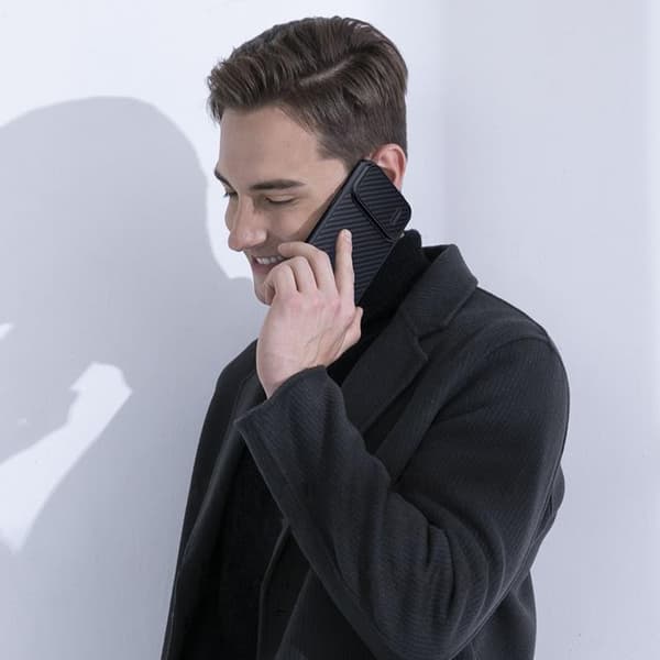Nillkin iPhone 14 Skal Synthetic Fiber S - Svart