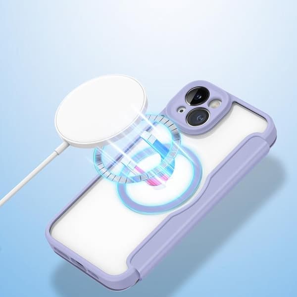 Dux Ducis iPhone 14 Plånboksfodral Magsafe Skin X Pro - Lila