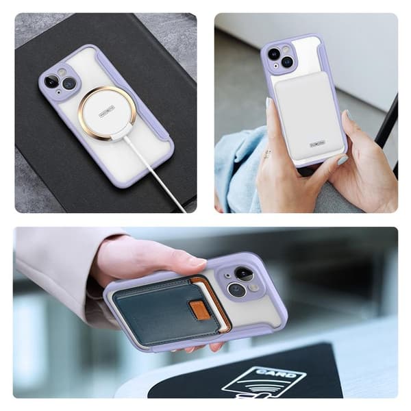 Dux Ducis iPhone 14 Plånboksfodral Magsafe Skin X Pro - Lila