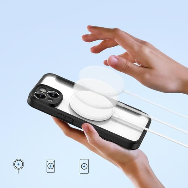 Dux Ducis iPhone 14 Plus Plånboksfodral Magsafe Skin X Pro - Svart
