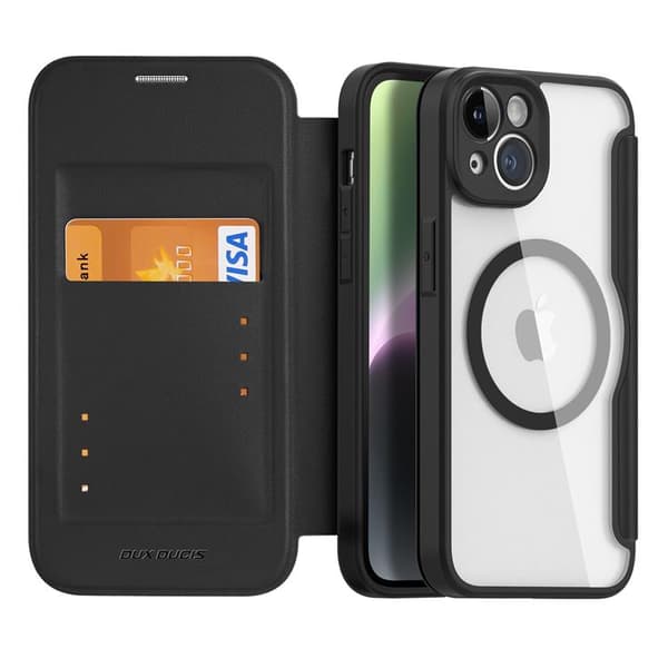 Dux Ducis iPhone 14 Plus Plånboksfodral Magsafe Skin X Pro - Svart