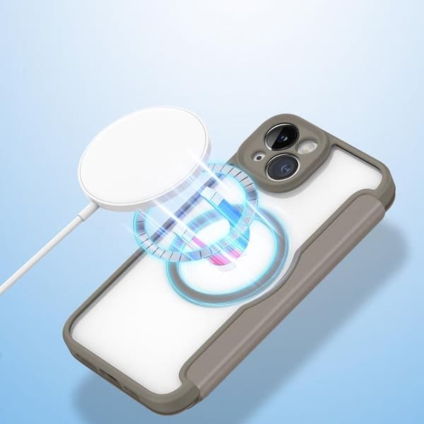 Dux Ducis iPhone 14 Plus Plånboksfodral Magsafe Skin X Pro - Beige