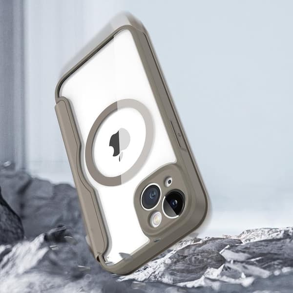 Dux Ducis iPhone 14 Plus Plånboksfodral Magsafe Skin X Pro - Beige