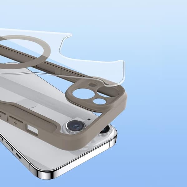 Dux Ducis iPhone 14 Plus Plånboksfodral Magsafe Skin X Pro - Beige