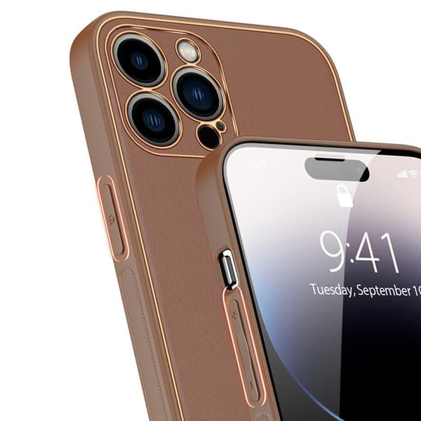 Dux Ducis iPhone 14 Pro Skal Yolo - Brun