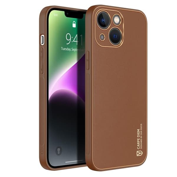 Dux Ducis iPhone 14 Skal Yolo - Brun