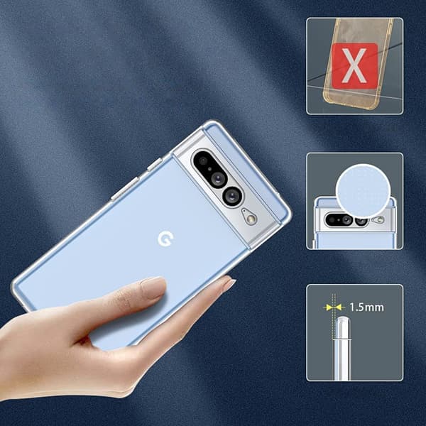 Google Pixel 7 Pro Skal Ultra Clear 0.5mm Etui - Transparent
